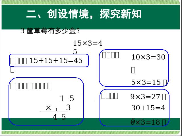 三年级下册数学（人教版）数学两位数乘两位数:口算乘法(一)第8页