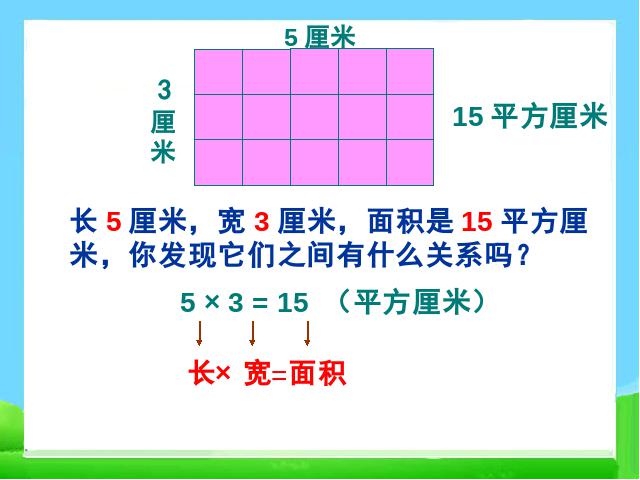 三年级下册数学（人教版）《长方形、正方形面积的计算》课件ppt(数学）第5页