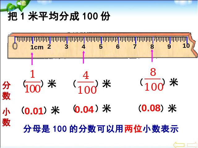 三年级下册数学（人教版）数学优质课《小数的意义》第4页