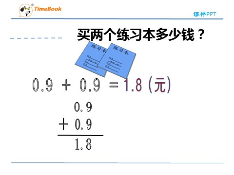 三年级下册数学（人教版）7.5简单的小数加、减法2第10页