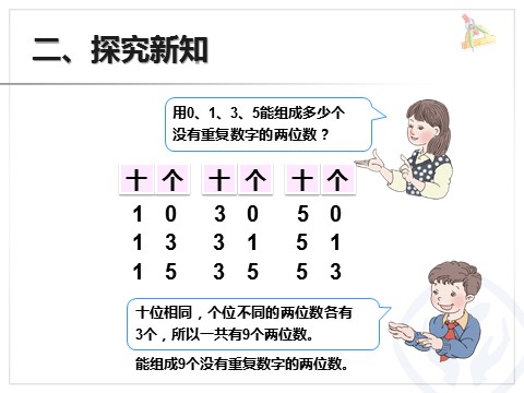 三年级下册数学（人教版）8.1简单的排列问题第9页