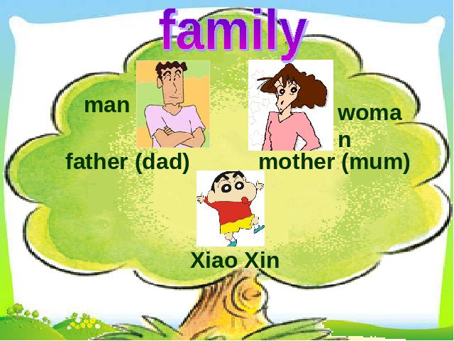 三年级下册英语(PEP版)pep英语Unit2 My family A let's learn 第8页