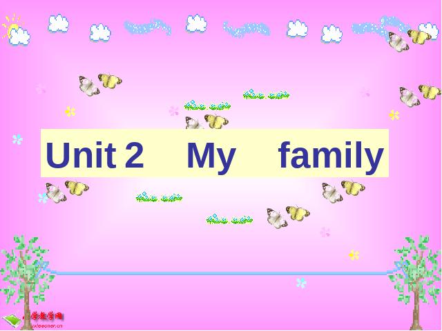 三年级下册英语(PEP版)《Unit 2：My family第一课时》(PEP英语下第1页