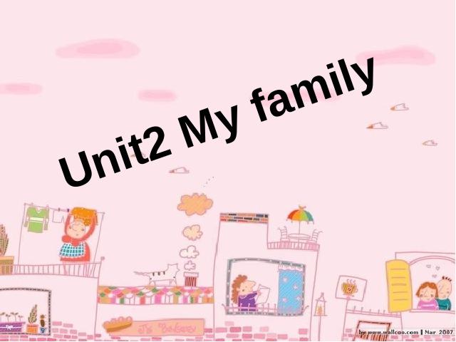 三年级下册英语(PEP版)PEP英语Unit 2《My family第六课时》下载第1页