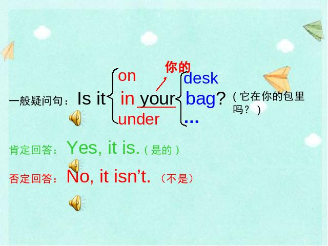 三年级下册英语(PEP版)《Unit4 Where is my car B let's talk》第7页