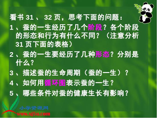 三年级下册科学科学第二单元《2.5蚕的生命周期》第4页