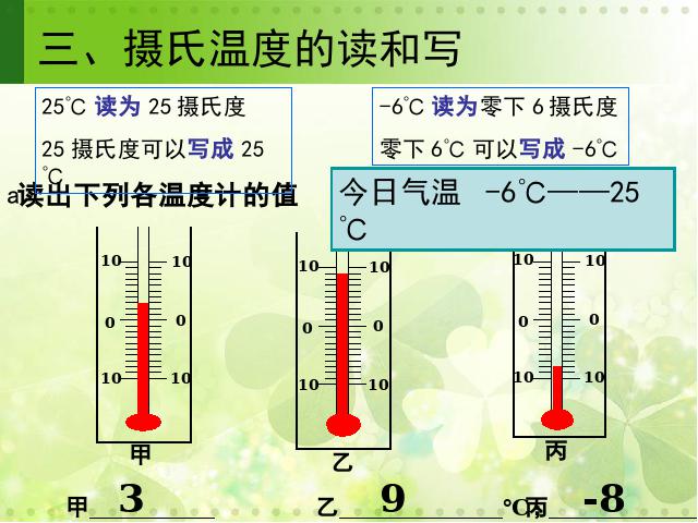 三年级下册科学科学《3.1温度和温度计》第7页