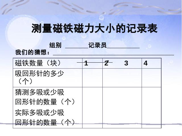 三年级下册科学《4.5磁力大小会变化吗》(科学)第7页