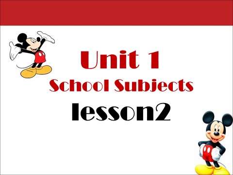 三年级下册英语（SL版）Unit 1 School Subjects Lesson 2 课件 1第1页