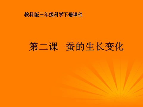 三年级下册科学（教科版）第二单元2.2蚕的生长变化ppt课件(科学)第1页