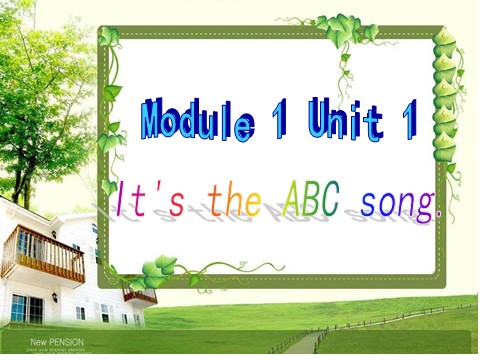 三年级下册英语（外研版三起点）Module1 Unit1 It's the ABC songppt课件第1页