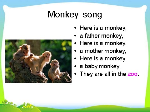 三年级下册英语（外研版三起点）教学原创Module2 Unit1 They're monkeysppt课件第6页