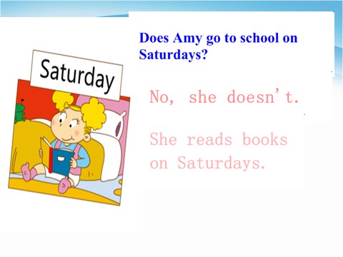 三年级下册英语（外研版三起点）Does your mum go to work on Saturdaysppt课件第8页