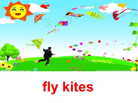 三年级下册英语（外研版三起点）外研版英语Module 7 Unit1 We fly kites in springppt课件第7页