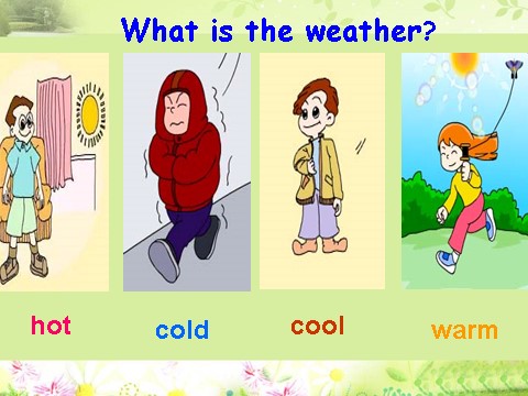 三年级下册英语（外研版三起点）优质课Module7 Unit2 It's warm todayppt课件第3页