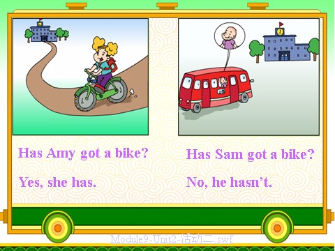 三年级下册英语（外研版三起点）外研版英语Unit2 Has Amy got a bikeppt课件第7页