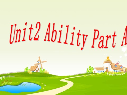 三年级下册英语（闽教版）Unit2 Ability PartA课件2第1页