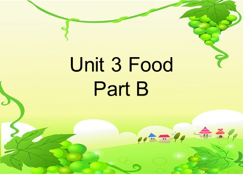 三年级下册英语（闽教版）Unit3 Food PartB课件1第1页