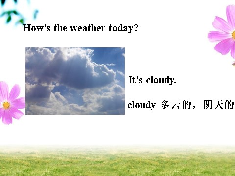 四年级上册英语（精通版）Lesson 23 How's the weather today第3页