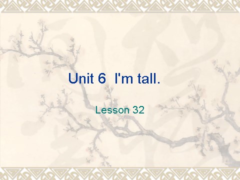 四年级上册英语（精通版） Lesson 32 课件2第1页