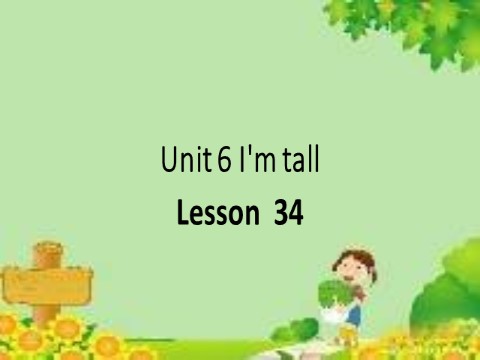 四年级上册英语（精通版） Lesson 34 课件2第1页