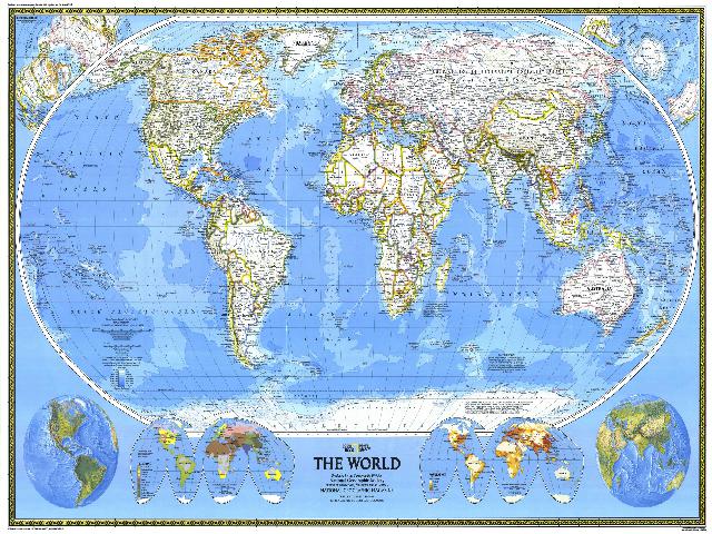 四年级上册语文（人教版）语文《世界地图引出的发现》()第1页