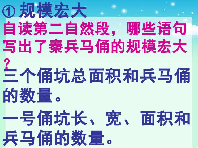 四年级上册语文（人教版）语文“第19课”《秦兵马俑》（）第5页