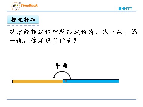 四年级上册数学(北师大版）2.4旋转与角第10页