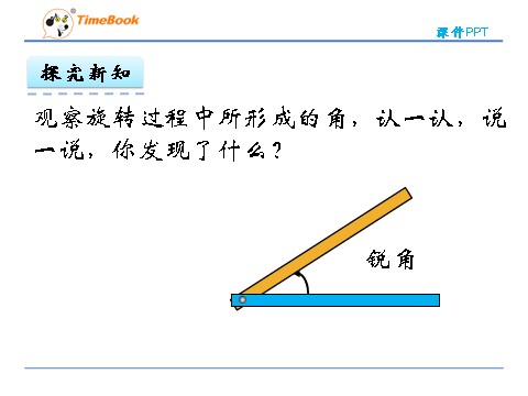 四年级上册数学(北师大版）2.4旋转与角第7页