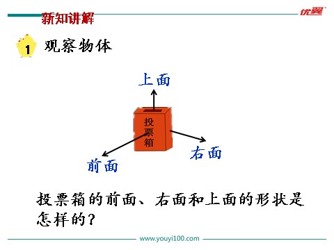 四年级上册数学（苏教版）第1课时 观察物体（1）第3页