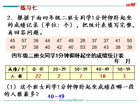 四年级上册数学（苏教版）第3课时 练习七第4页