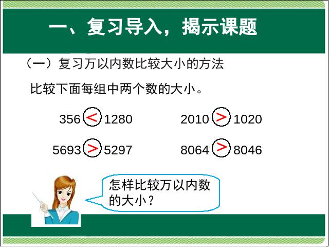 四年级上册数学（人教版）课件大数的认识:亿以内数的大小比较和改写原创ppt第2页