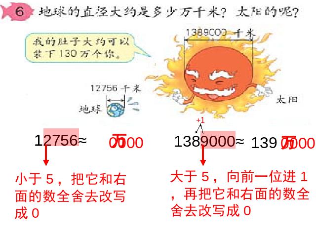 四年级上册数学（人教版）《将整万的数改写》ppt数学课件下载第4页