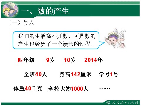 四年级上册数学（人教版）6、数的产生和十进制计数法第2页