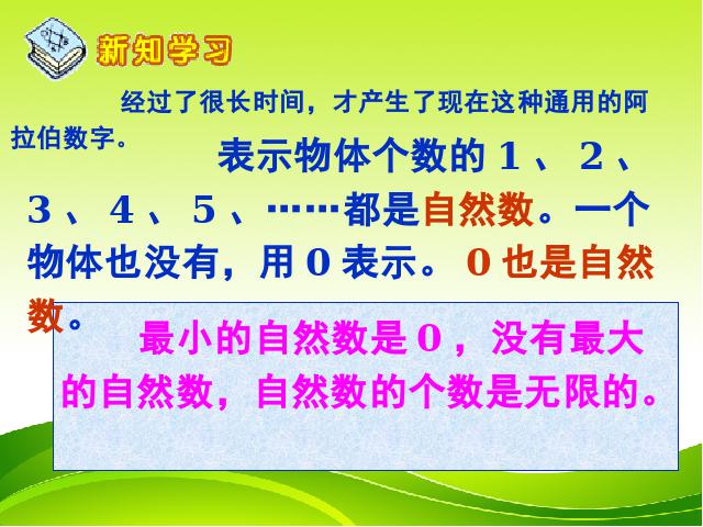 四年级上册数学（人教版）大数的认识《数的产生》(数学)第6页