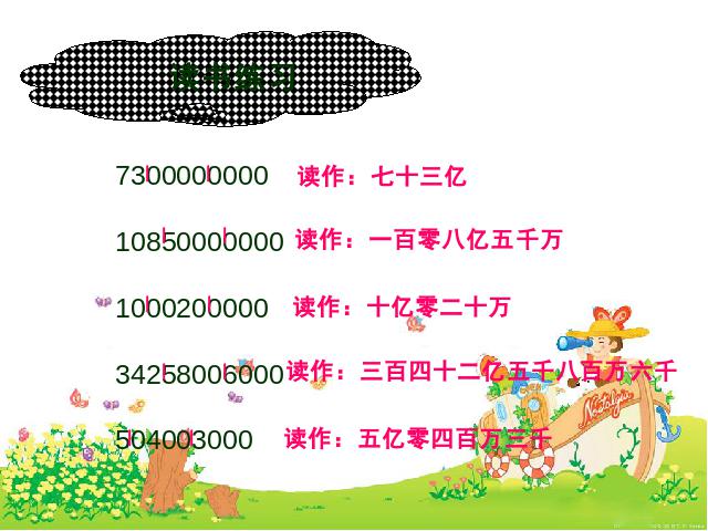 四年级上册数学（人教版）数学大数的认识《亿以上数的认识》下第6页