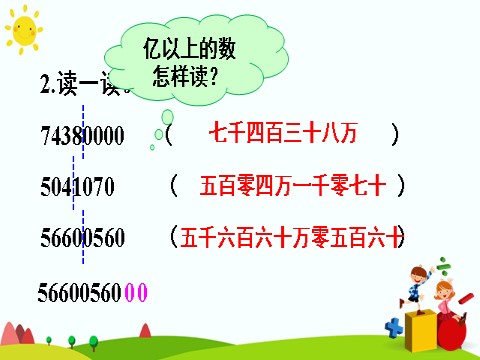 四年级上册数学（人教版）(2)亿以上数的认识及读法第5页