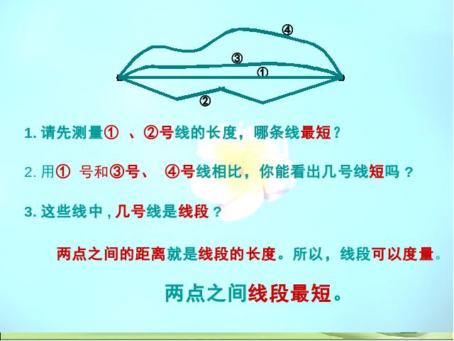 四年级上册数学（人教版）数学《线段直线射线》第4页