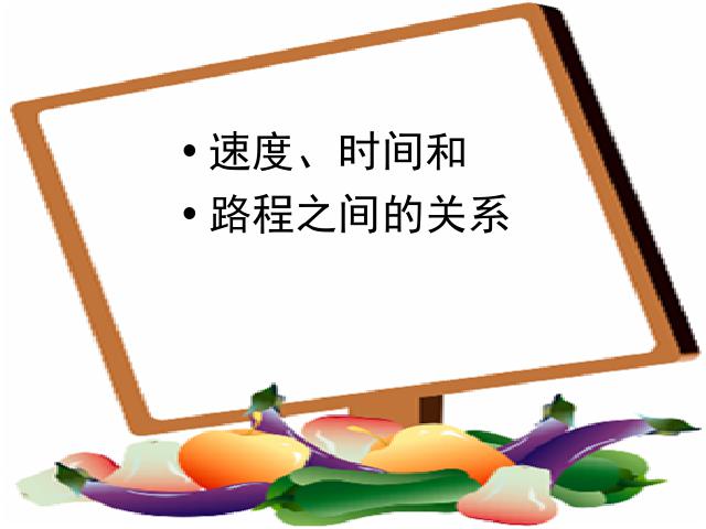 四年级上册数学（人教版）《速度、时间和路程之间的关系》(数学上第1页