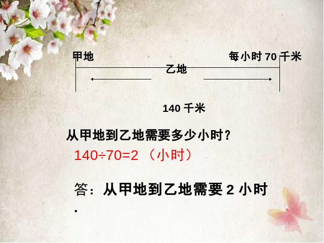 四年级上册数学（人教版）《速度、时间和路程之间的关系》第9页