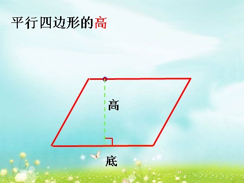 四年级上册数学（人教版）平行四边形的底和高_平行四边形和梯形第1页