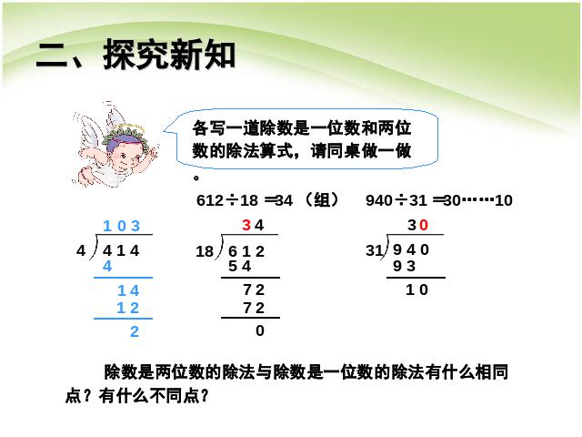 四年级上册数学（人教版）数学:商是两位数的除法优秀获奖第7页