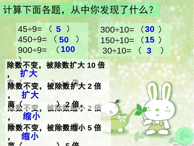 四年级上册数学（人教版）数学《商的变化规律》第7页