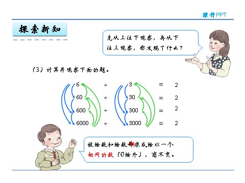 四年级上册数学（人教版）6.5 商的变化规律第7页