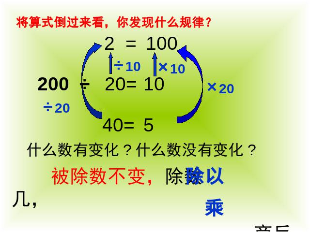 四年级上册数学（人教版）数学《商的变化规律》第6页