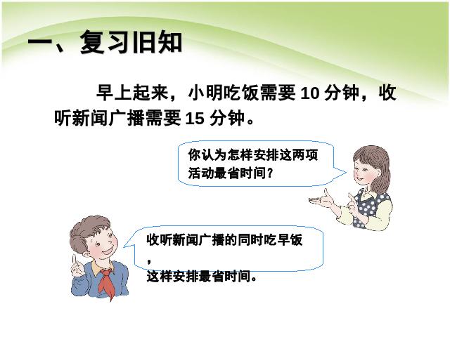 四年级上册数学（人教版）数学第八单元数学广角优化:沏茶问题优质课第2页