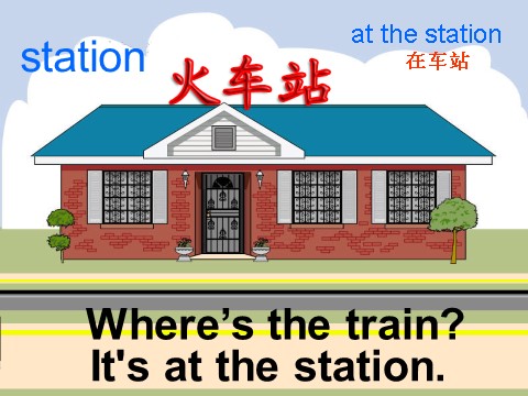 四年级上册英语（外研三起点）Module 1《Unit 2 It’s at the station》ppt课件2第8页