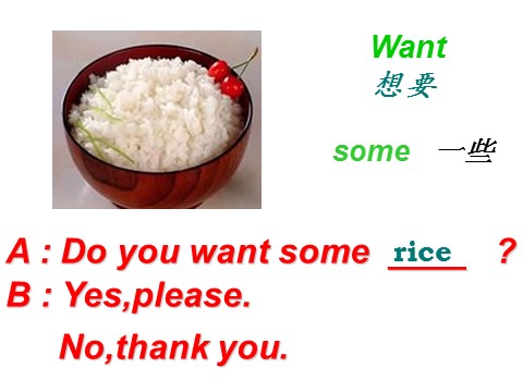 四年级上册英语（外研三起点）Unit 1 Do you want some rice 课件 2第5页