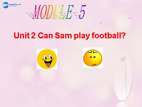 四年级上册英语（外研三起点）Module 5 Unit 2 Can Sam play football课件3 外研版（三起）第1页