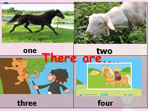 四年级上册英语（外研三起点）Module 7 Unit 1 There is a horse in this photo课件3 外研版（三起）第6页